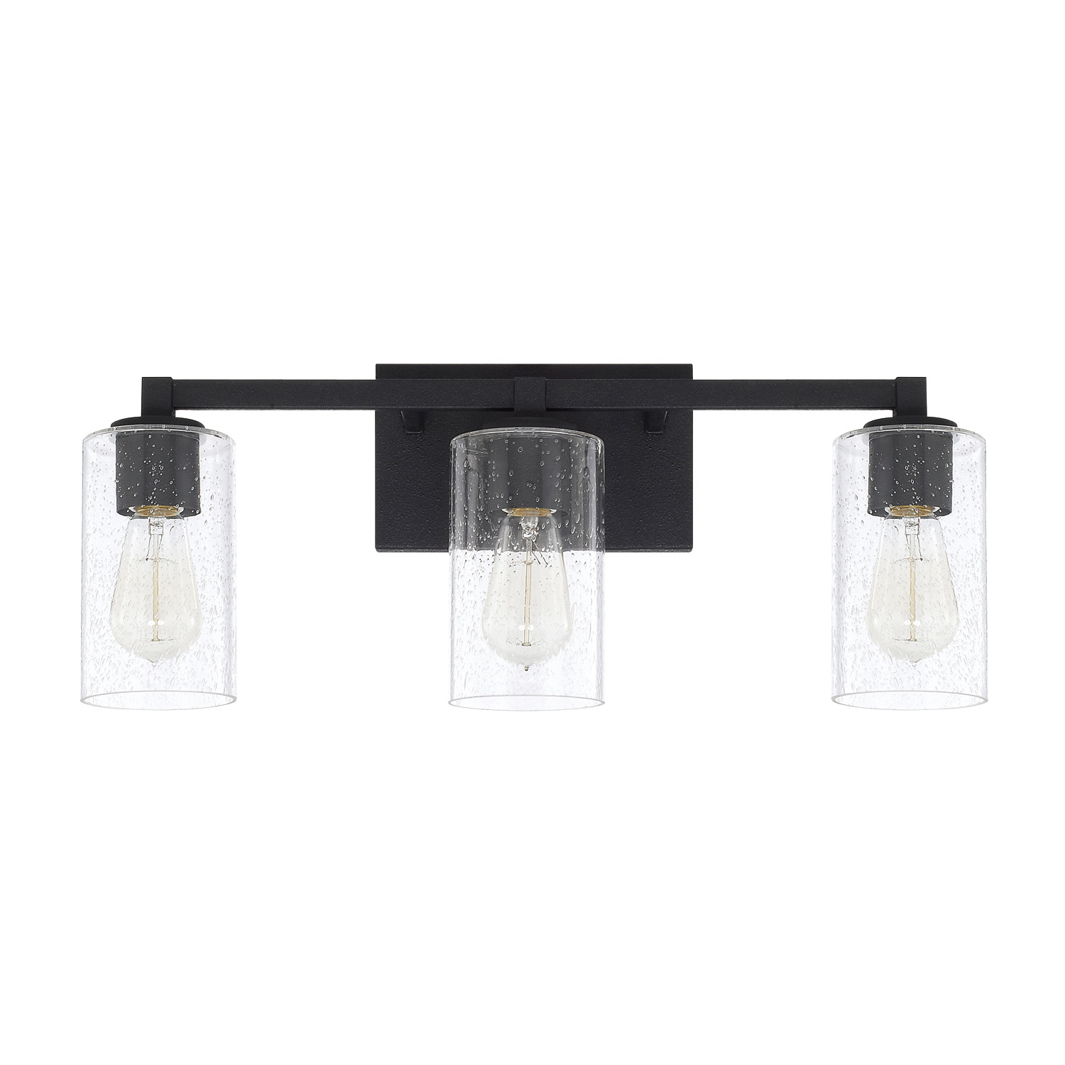 Capital Lighting 3 Light Ravenwood Vanity Light in Black Iron 119831BI-435