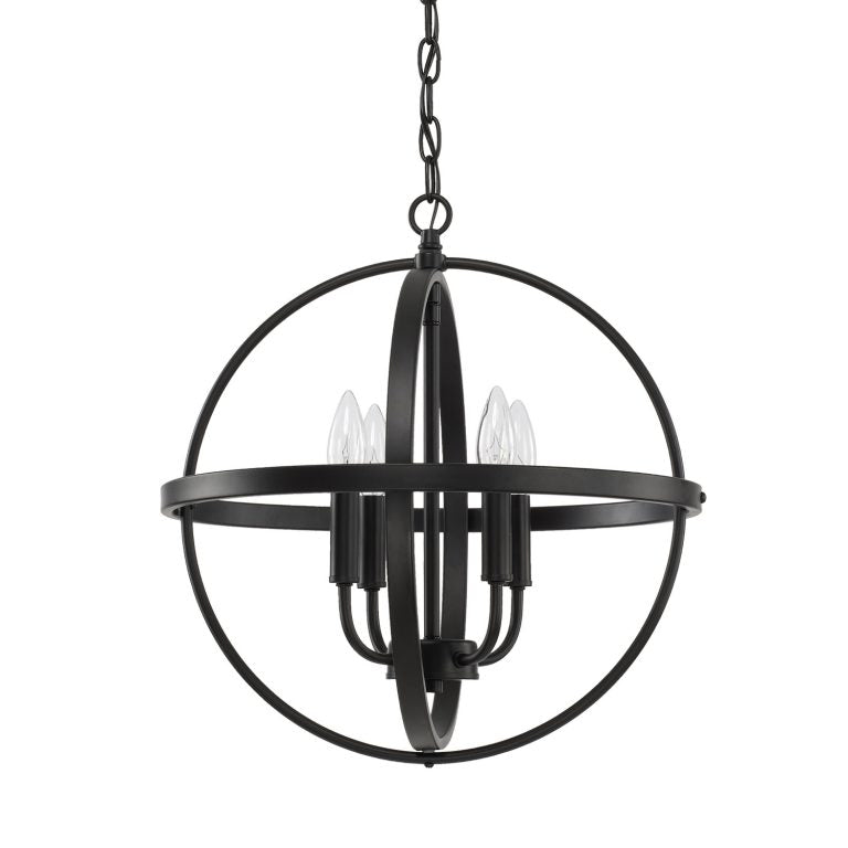 Small Home Place Pendant by Capital Lighting in Matte Black 317541MB