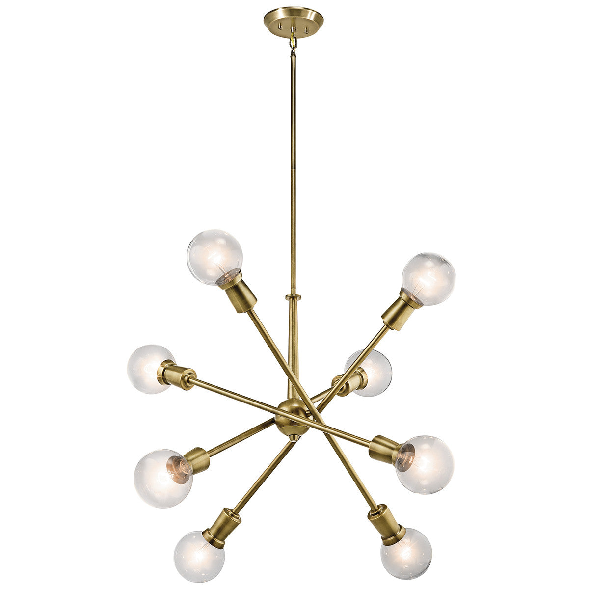 Armstrong Chandelier in Natural Brass by Kichler 43118NBR