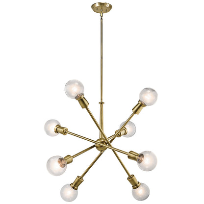 Armstrong Chandelier in Natural Brass by Kichler 43118NBR