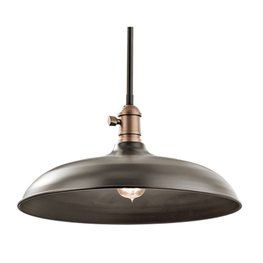 1 Light Large Cobson Pendant in Olde Bronze by Kichler  42685OZ