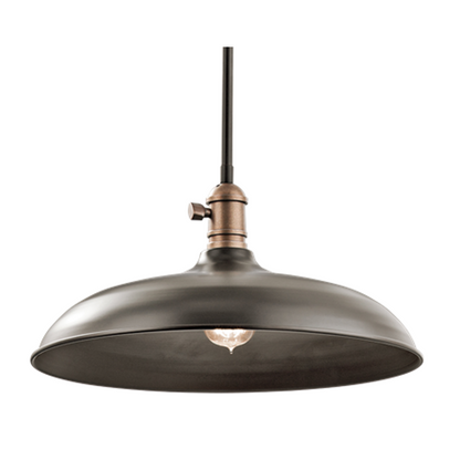 1 Light Large Cobson Pendant in Olde Bronze by Kichler  42685OZ