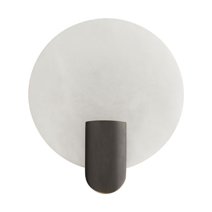Cynthia Sconce, Bronze, Alabaster Glass, Minimalistic hallway lighting