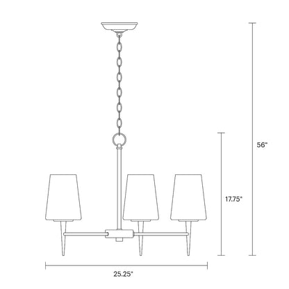 Driscoll Chandelier, Chandelier, Scale Drawing