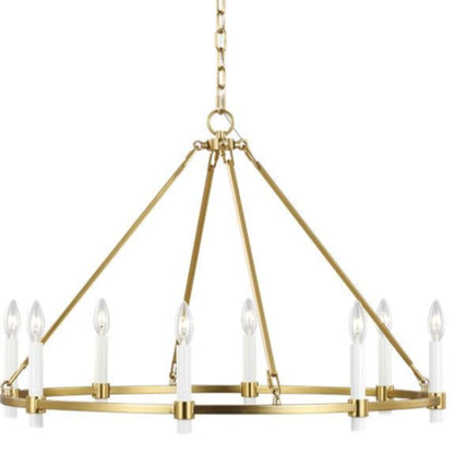 Kamila Chandelier, Chandelier, Burnished Brass