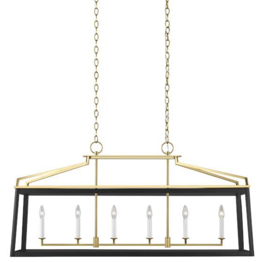 Carolyn Mixed Metal Linear Lantern