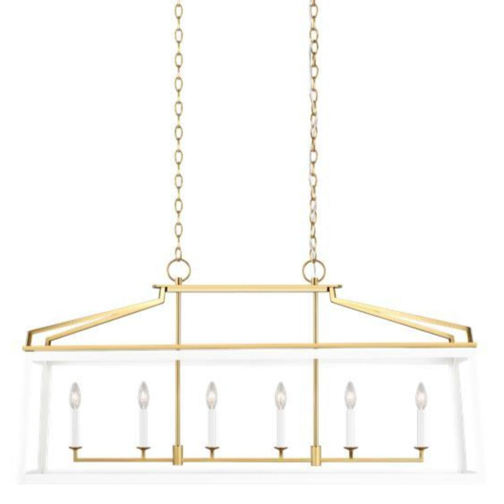 Carolyn Mixed Metal Linear Lantern