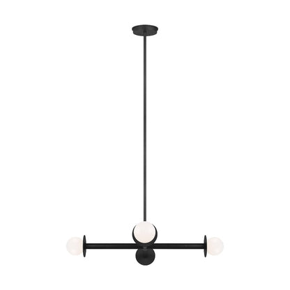 Paxon 4-Light Chandelier, Chandelier, Midnight Black