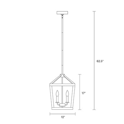 Alder Chandelier, Chandelier, Scale Drawing