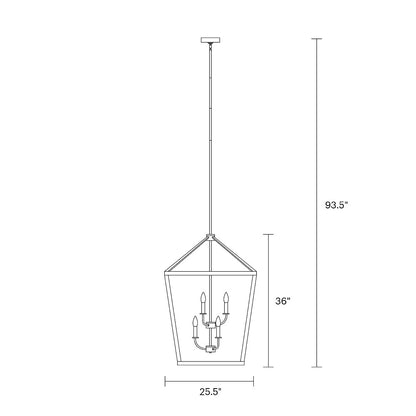 Alder Chandelier, Chandelier, Scale Drawing