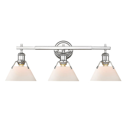 Orwell 3-Light Bath Vanity in Chrome
