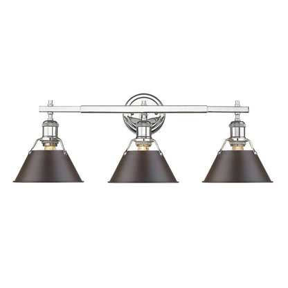 Orwell 3-Light Bath Vanity in Chrome