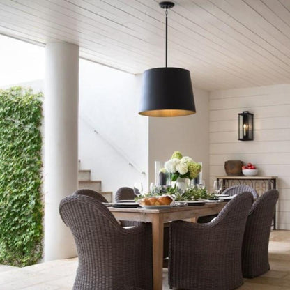 Oliver Drum Pendant, Pendant, Black