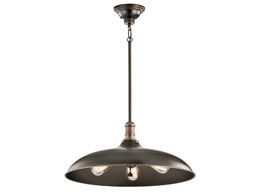3 Light Large Cobson Pendant in Olde Bronze by Kichler  42649OZ