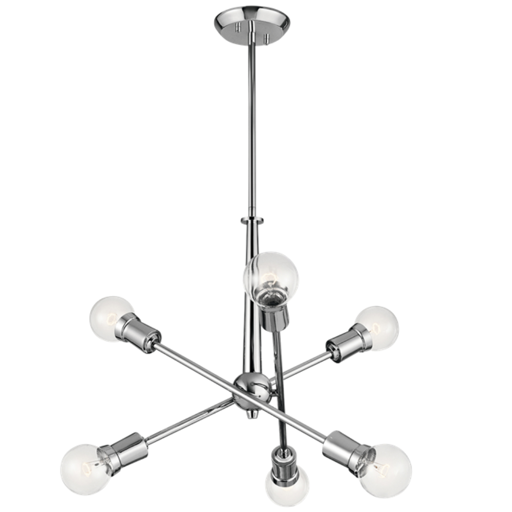 Armstrong 6 Light Chandelier in Chrome by Kichler Lighting 43095CH