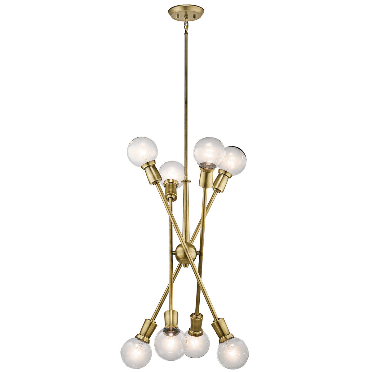 Armstrong Chandelier in Natural Brass by Kichler 43118NBR