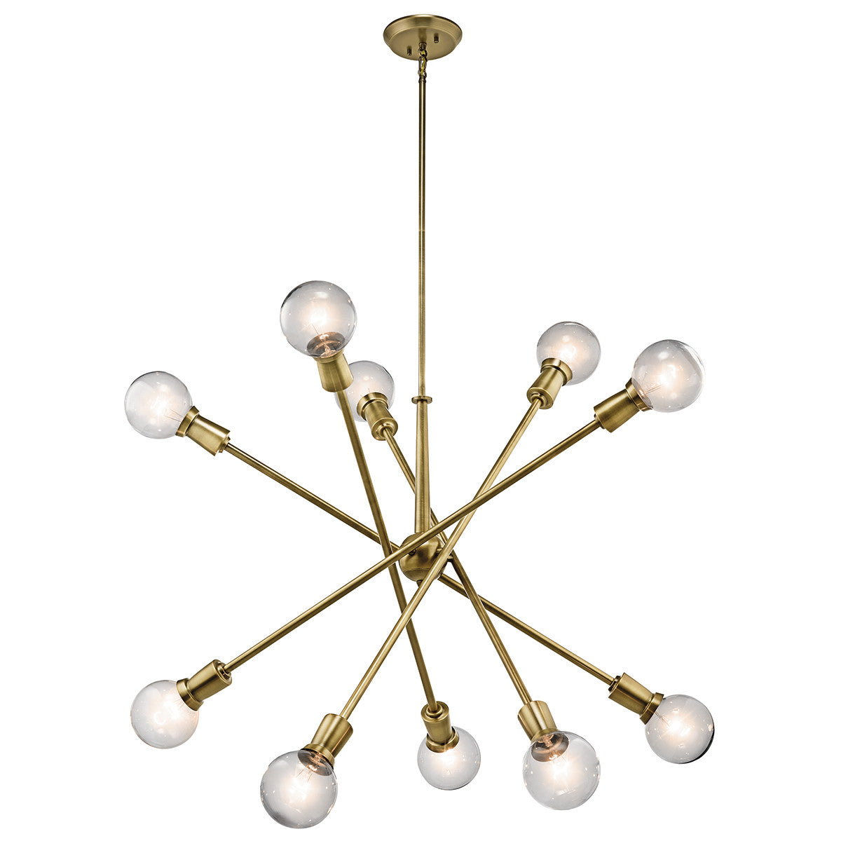 Armstrong Chandelier in Natural Brass by Kichler 43118NBR