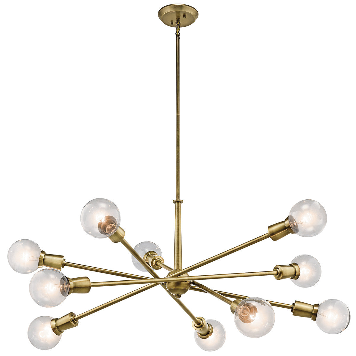 Armstrong Chandelier in Natural Brass by Kichler 43118NBR