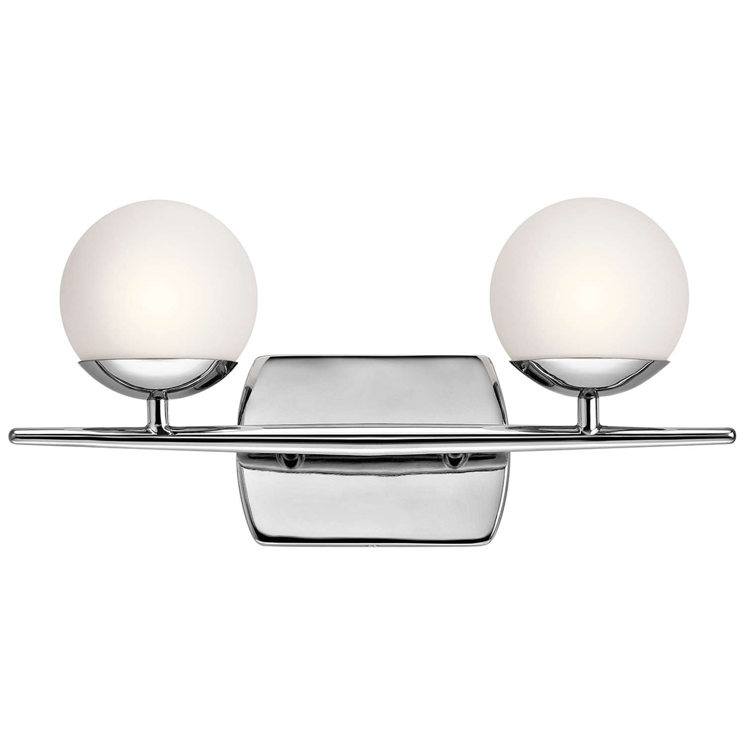 Jasper Vanity 2 Light in Chrome by Kichler Lighting ( 45581CH) | Lighting Connection 