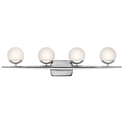 Jasper Vanity 4 Light in Chrome by Kichler Lighting ( 45583CH) | Lighting Connection