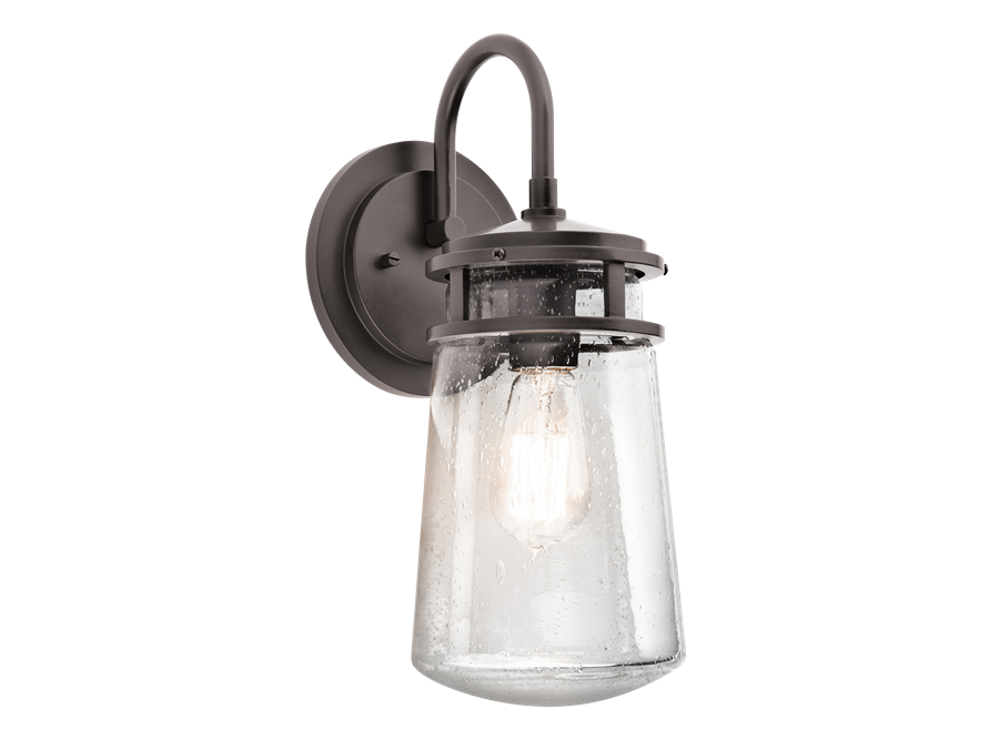 Lyndon Outdoor Wall Lantern in Architectural Bronze by Kichler 49444ABZ