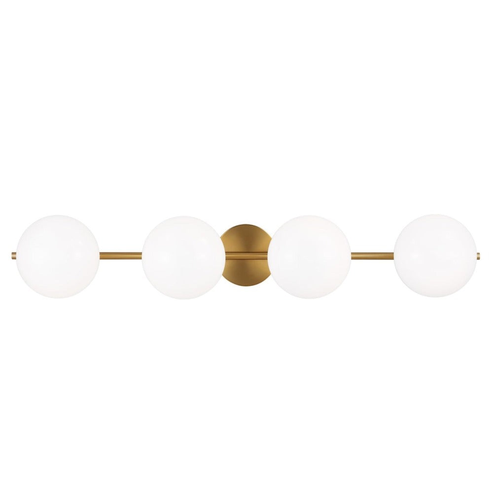 Karrie Mid-Century Modern Vanity, Vanity, Burnished Brass