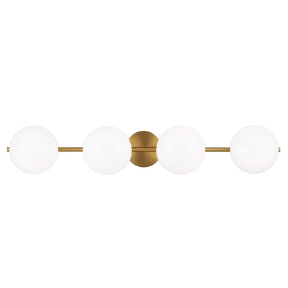 Karrie Mid-Century Modern Vanity, Vanity, Burnished Brass