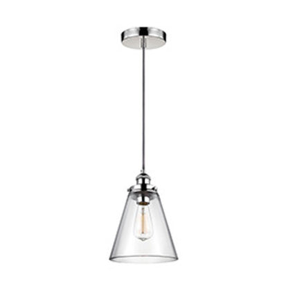 Baskin Pendant in Polished Nickel by Murray Feiss,  P1347PN