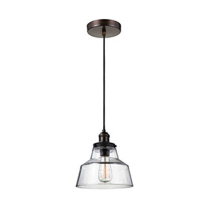Baskin Pendant in Painted Aged Brass with a Dark Weathered Zinc Finish by Murray Feiss,  P1348PAGB/DWZ