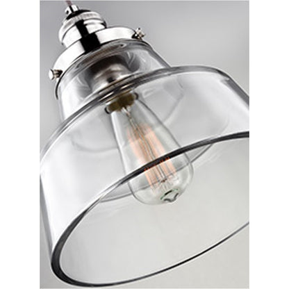 Baskin Pendant in Polished Nickel by Murray Feiss,  P1348PN