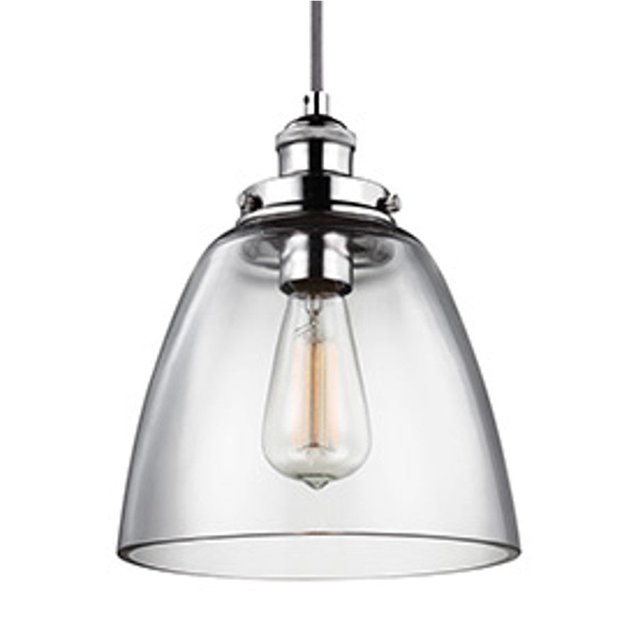 Baskin Pendant in Polished Nickel by Murray Feiss,  P1349PN