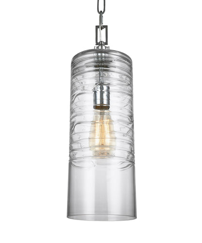 Feiss Elmore Cylinder Pendant in Chrome P1446CH