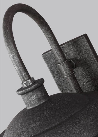 Lennex Wall Lantern in Slated Grey Metal, by Feiss, WB1828SGM