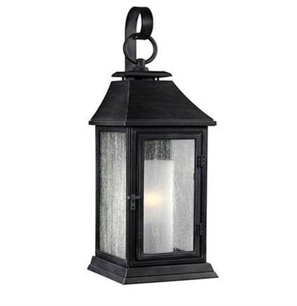 Shepherd Outdoor Sconce by Feiss in Dark Weathered Zinc OL10600DWZ