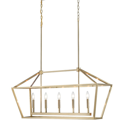 Poppy Cage Linear Pendant