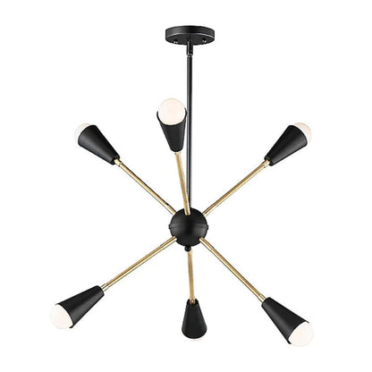 Blair Sputnik Chandelier, Chandelier, Black
