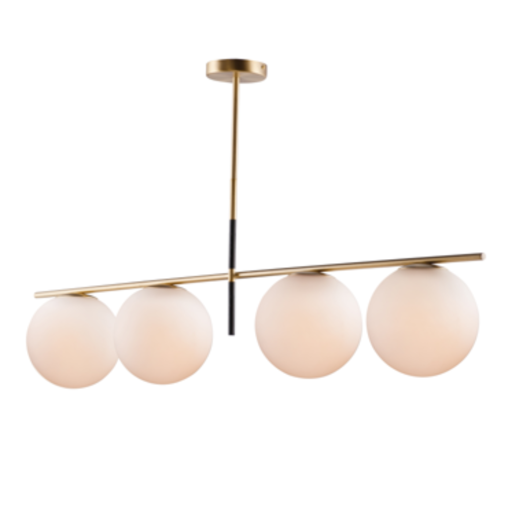 Olive Pendant, Pendant, Satin Brass