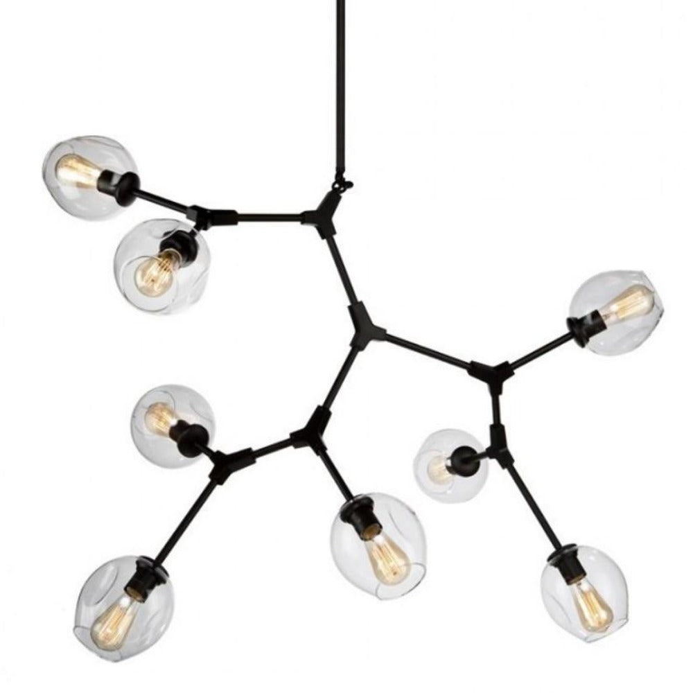 Organic Chandelier by Artcraft Lighting JA140289BK | Black Metal Chandelier