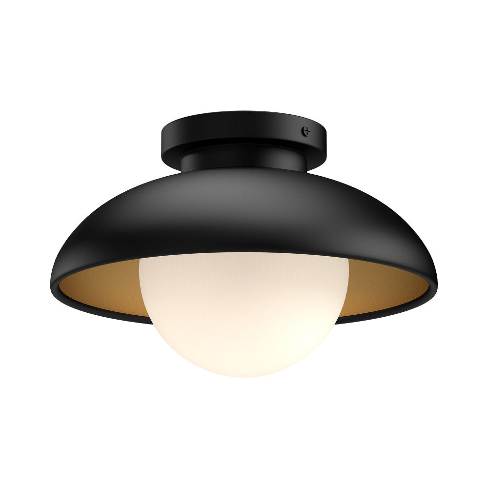 Kami Flush Mount,Ceiling Mount, Matte Black