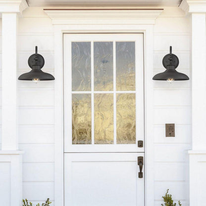 Raleigh Outdoor Wall Sconce, Wall Sconce, Matte Black