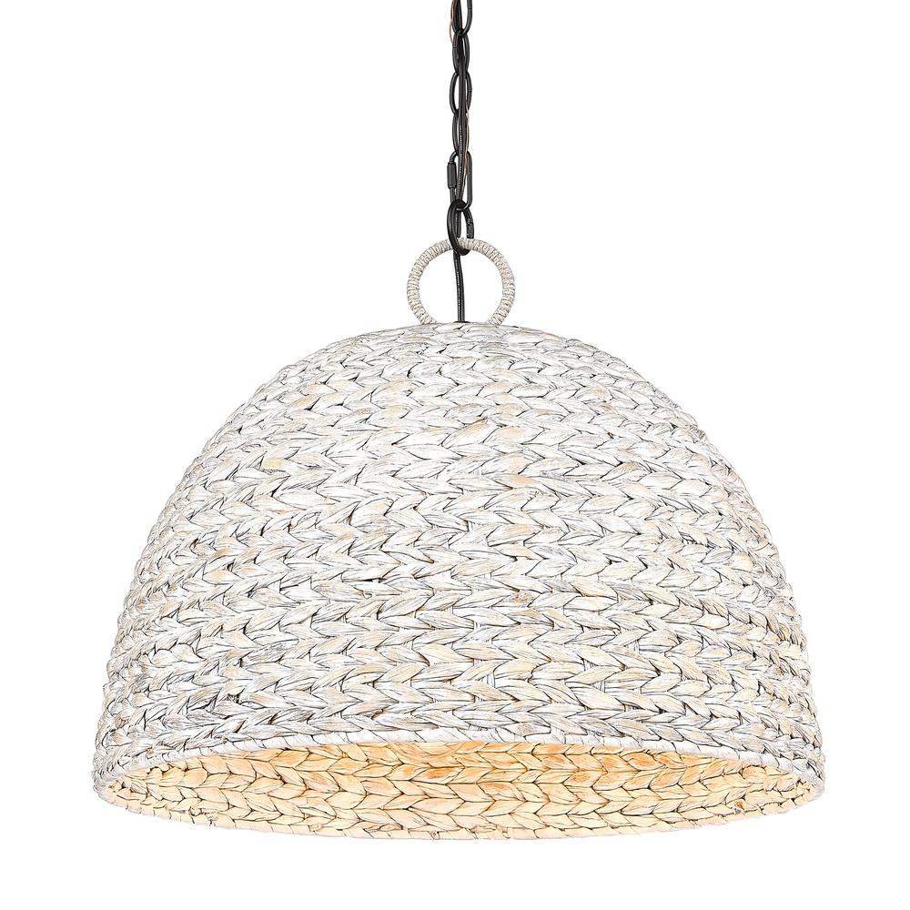 Remi 5-Light Woven Pendant, Pendant, Painted Sweet Grass Shade
