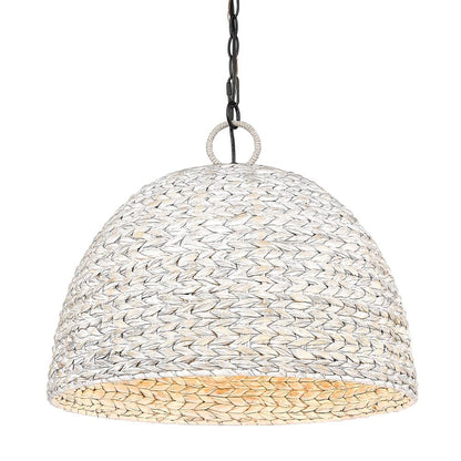 Remi 5-Light Woven Pendant, Pendant, Painted Sweet Grass Shade