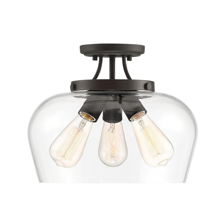 Octave Semi Flush by Savoy House in English Bronze 6-4035-3-13