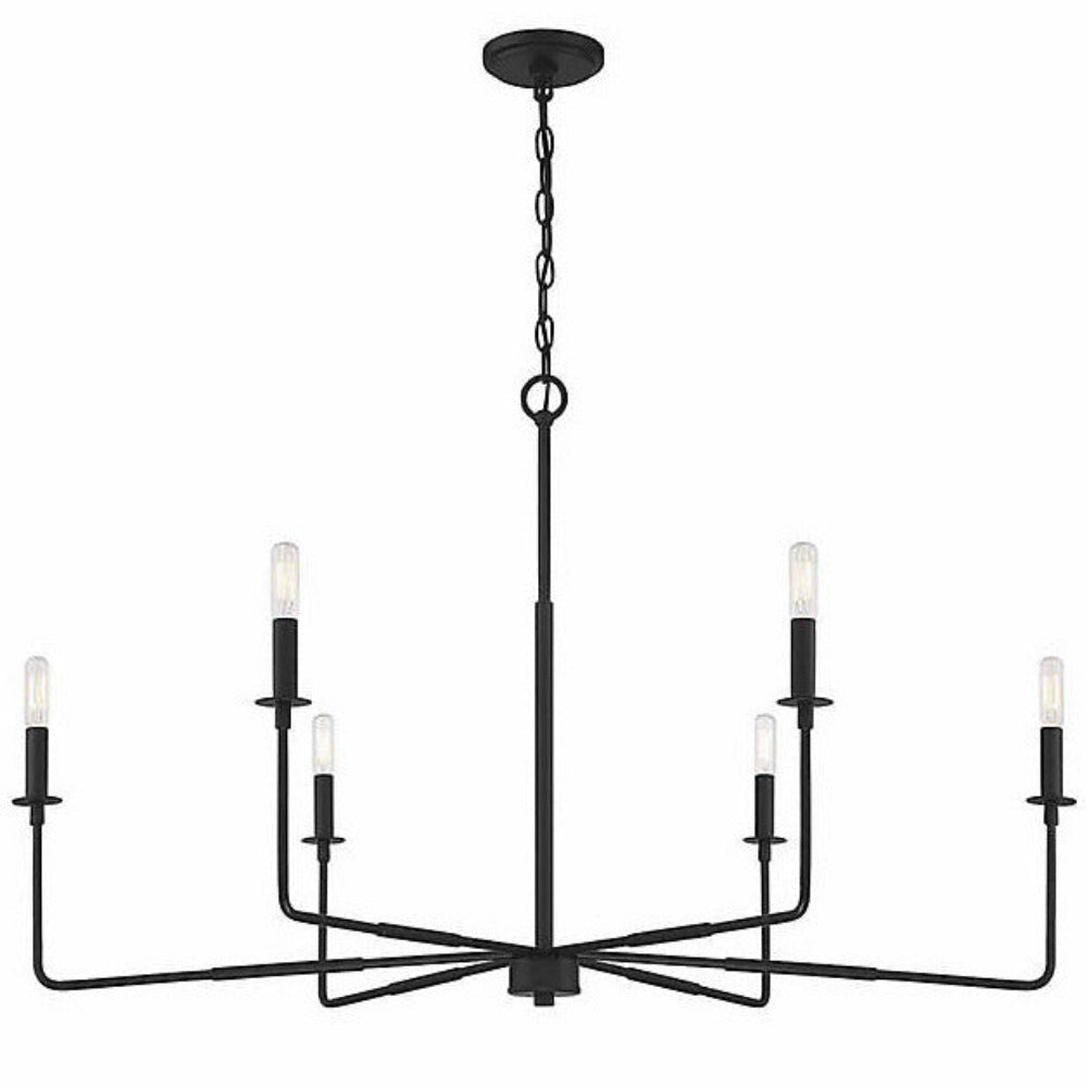 Harrison Chandelier, Chandelier, Matte Black