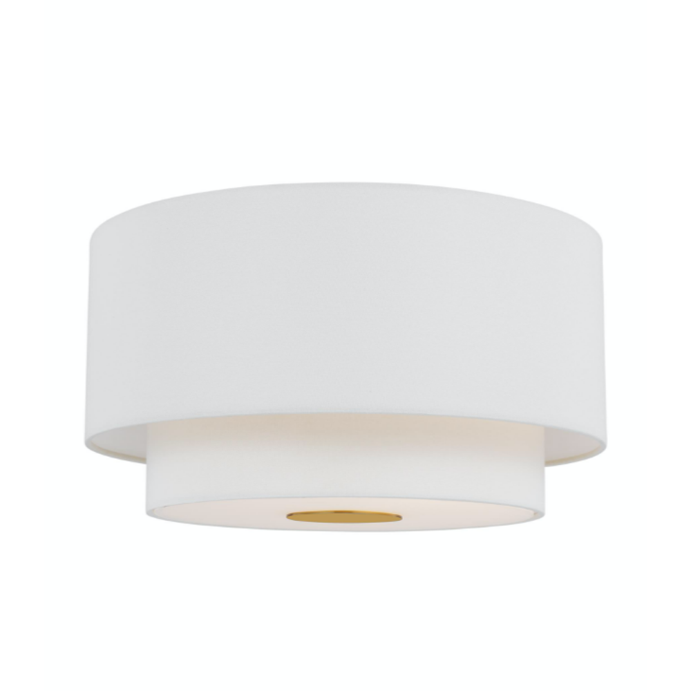 Cambridge Flushmount, Flushmount, Brass