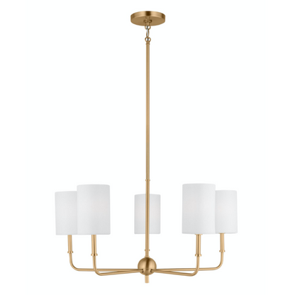 Hela Chandelier, Chandelier, Satin Brass