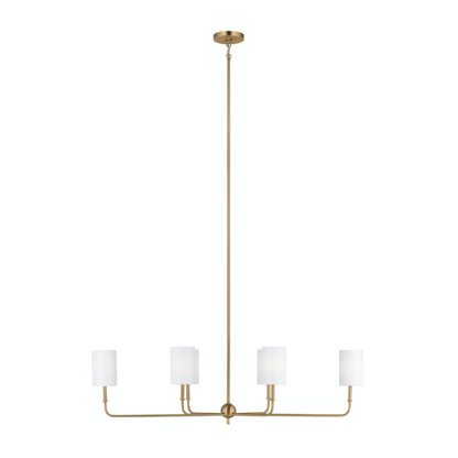 Hela Chandelier, Chandelier, Satin Brass