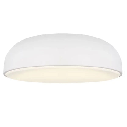 Steel Flush Mount, Ceiling Mount, white
