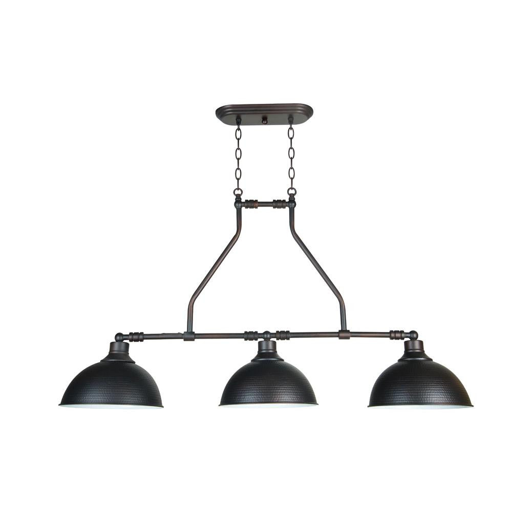 Timarron Industrial Linear Chandelier in Antique Bronze by Jeremiah Lighting 35973-ABZ
