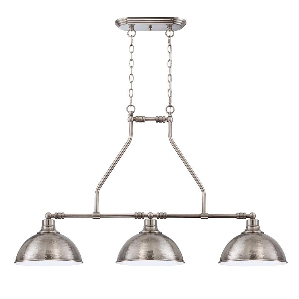 Timarron Industrial Linear Chandelier in Antique Nickel by Jeremiah Lighting 35973-AN